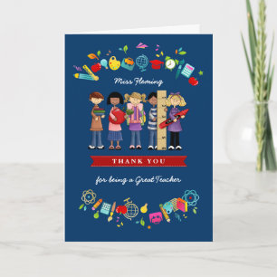Merci, professeur. Carte de voeux de nom personnal