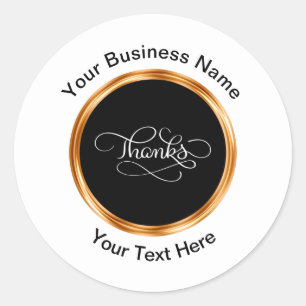 Merci professionnel classique Étiquettes Sticker