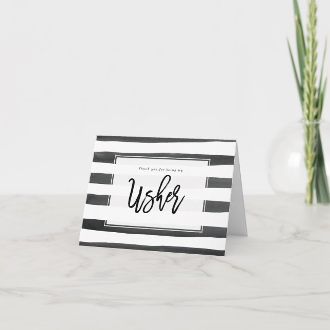 merci rayé d'être ma carte usher (Devant)