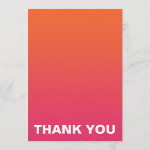 Merci rose et orange lumineux de mariage d'Ombre