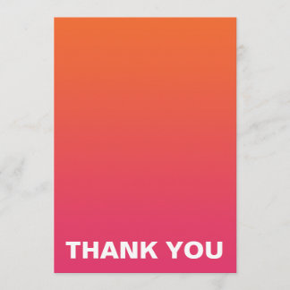 Merci rose et orange lumineux de mariage d'Ombre