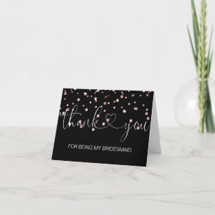MERCI Rose Gold Mariage  D'être ma DEMOISELLE D'HO