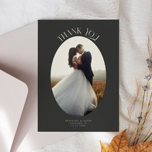 Merci rustique Oval Frame Mariage de charbon de bo