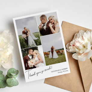 Merci si romantique 4 Mariage photo Collage