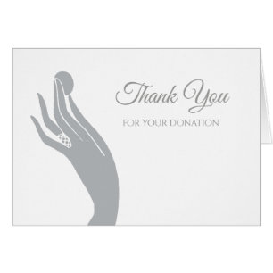 Merci simple de donation pour la main de femmes