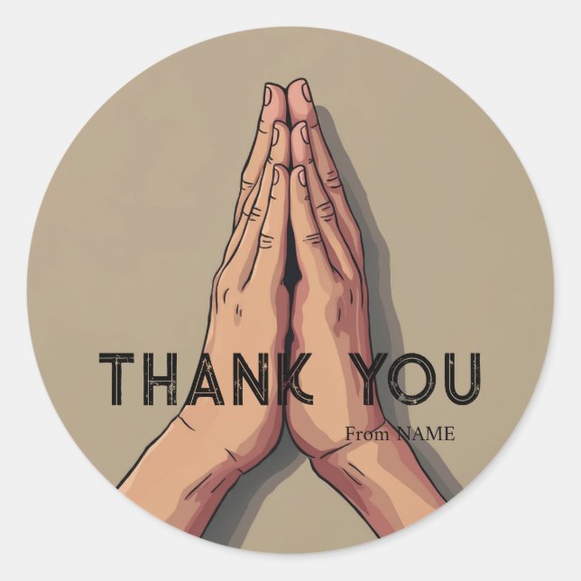 Merci Stickers & Étiquettes (Devant)