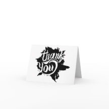 Merci Tache De Peinture Noir Et Blanc