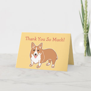 Merci tellement de carte Corgi