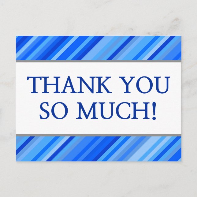 "MERCI TELLEMENT !" personnalisé Carte postale (Devant)