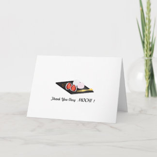 Merci Très MOCHI ! Carte de vœux pliées