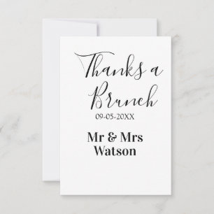 Merci un brunch nom date simple après le mariage