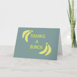 Merci un Carte de remerciements Bunch Bananas