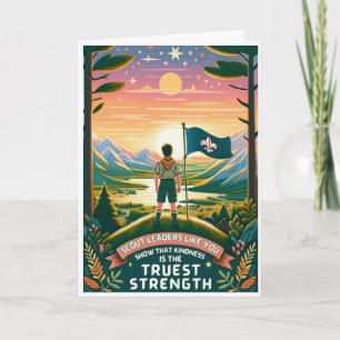 Merci, un chef de scouts sympa ! Carte de remercie