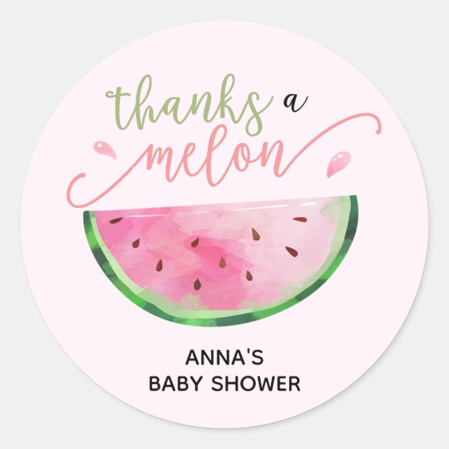 Merci un Melon Watermelon merci sticker (Devant)