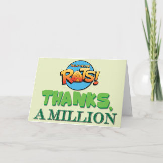 Merci, Un Million - Carte de remerciements