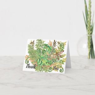 Merci Vert Grenouille Ferme Nature Jardin Aquarell