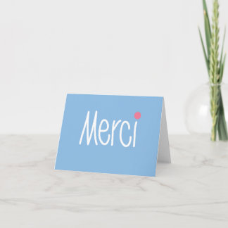 Merci - Vielen Dank in jeder Sprache Dankeskarte