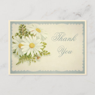 Merci vintage chic de marguerites