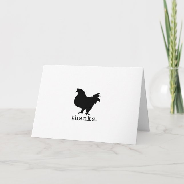 Merci, vous êtes le Breast. Carte de remerciements (Devant)