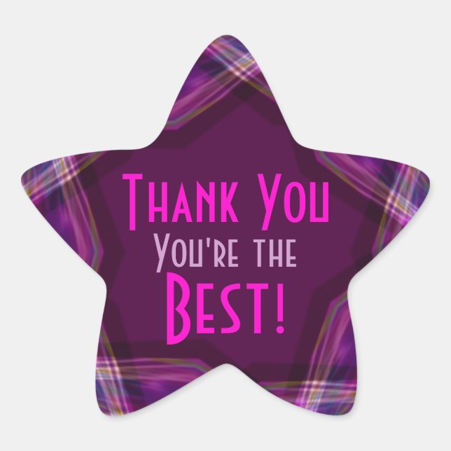 Merci - Vous êtes le meilleur Sticker Star (Devant)