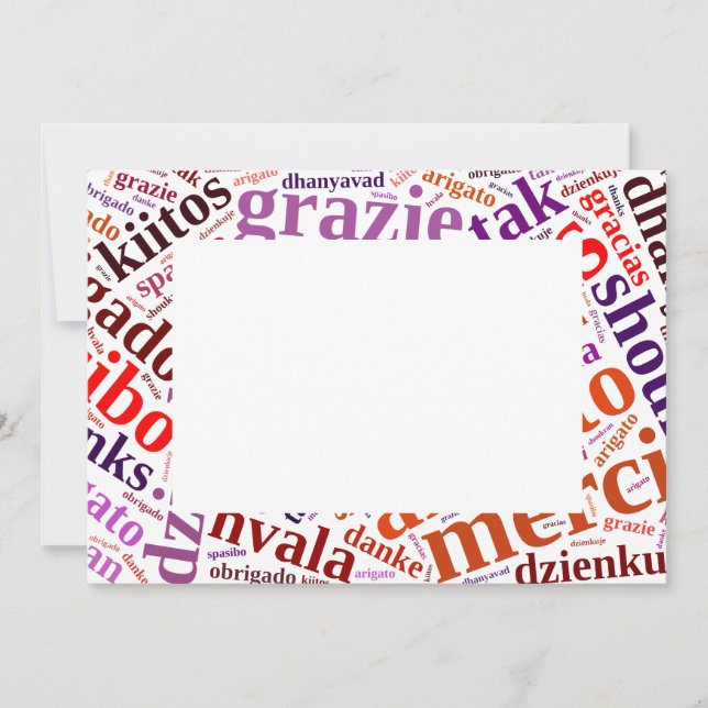 Merci Word cloud (Devant)