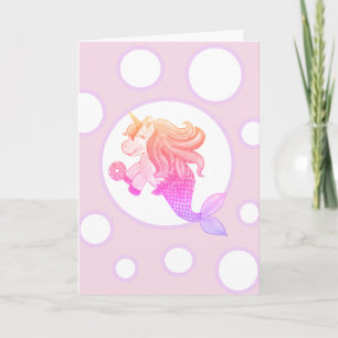 Mercorn mit Donut Birthday Card Karte
