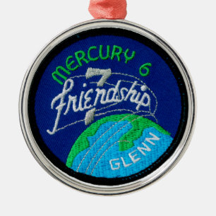 Mercury 6: Freundschaft 7 - John Glenn Silbernes Ornament