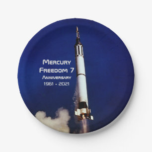 Mercury Freedom 7 - 60 Jahre Pappteller