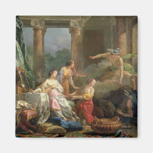 Mercury, Herse und Aglauros, 1763 (Öl auf Magnet