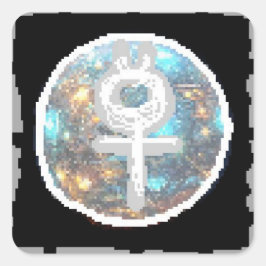 Mercury Night Quadratischer Aufkleber