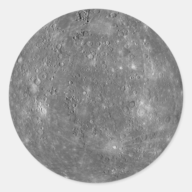 Mercury Planet-Foto Runder Aufkleber (Vorderseite)