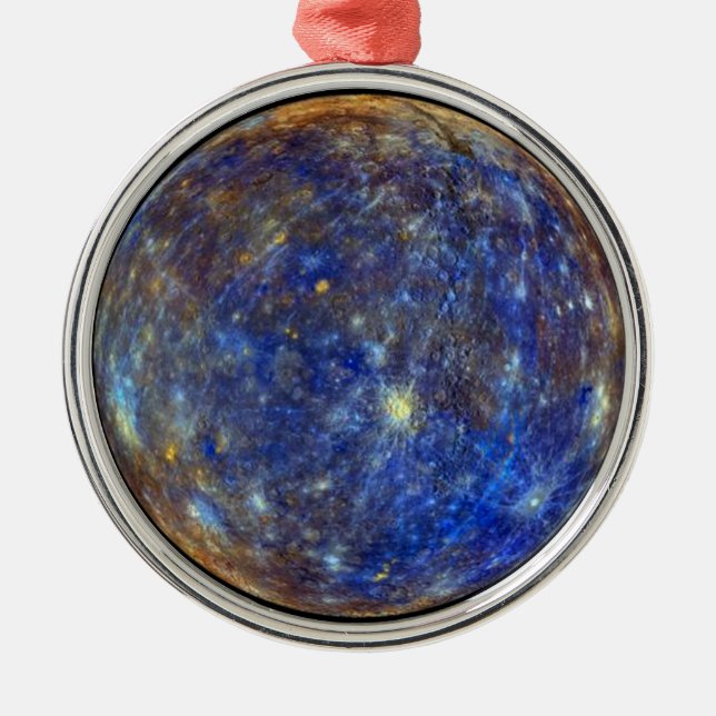 Mercury Silbernes Ornament (Vorne)