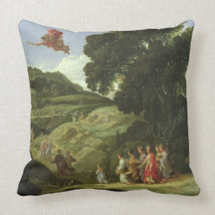Mercury und Herse, c.1605-08 (Öl auf Leinwand) Kissen