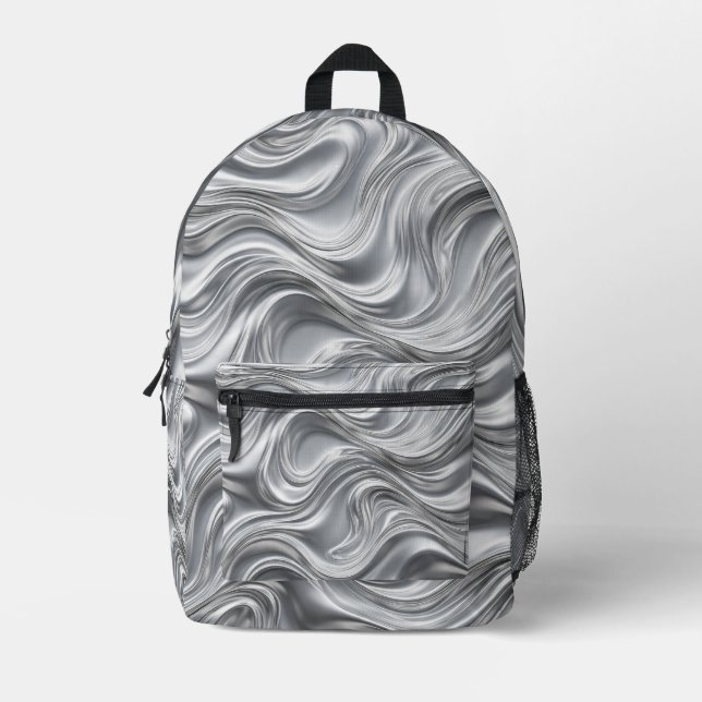 Mercury Wave Mirror Backpack Bedruckter Rucksack (Vorderseite)