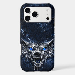 Mercury Wolf Blaue Saphir-Augen Glazial