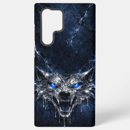 Mercury Wolf Blue Sapphire Augen Glazial Samsung Galaxy Hülle