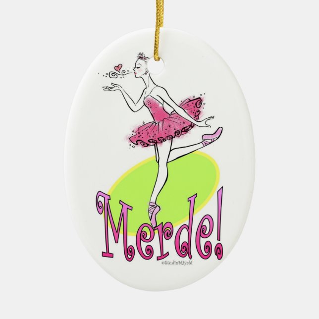 Merde Porzellan-Verzierung Keramik Ornament (Vorne)
