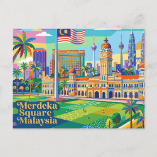 Merdeka-Platz Malaysia Postkarte