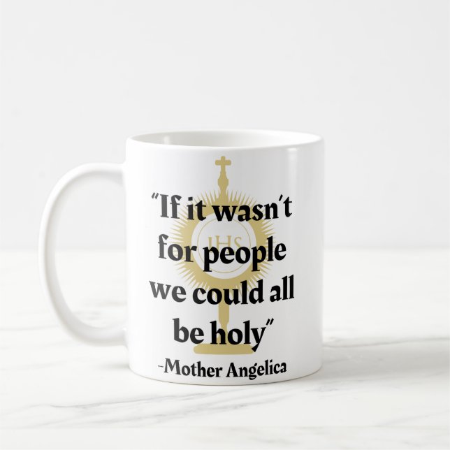 Mère Angelica Les gens citent Mug (Gauche)