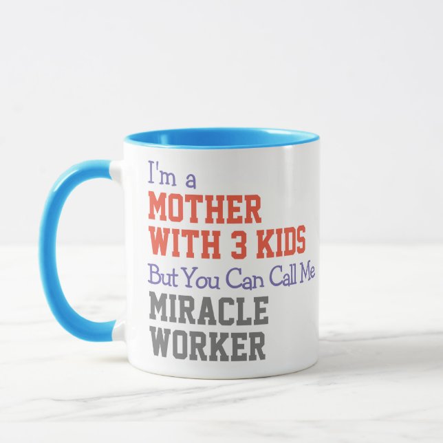 Mère Avec Enfants Miracle Worker Mug (Gauche)