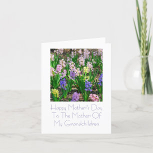 "Mère carte du jour de mère à mes petits-enfants"