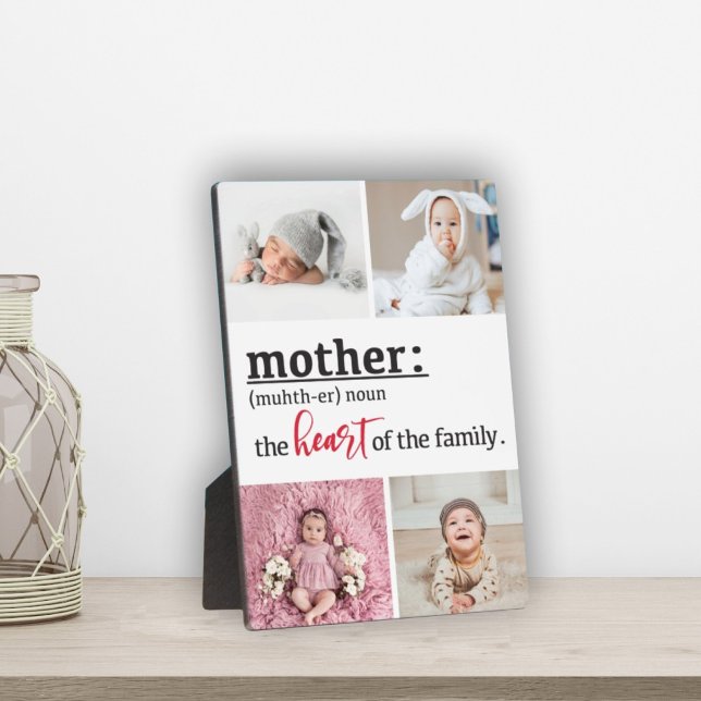 Mère coeur de la famille 4 plaque photo (Créateur téléchargé)