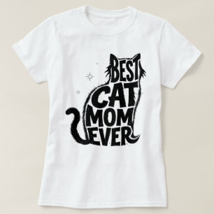 Mère de chat la plus drôle T-shirt graphique migno
