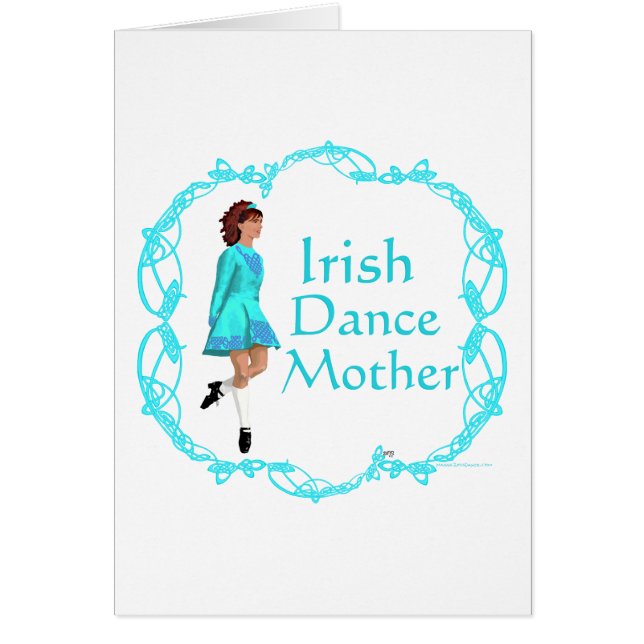 Mère de danse step Irlandaise - Turquoise (Devant)