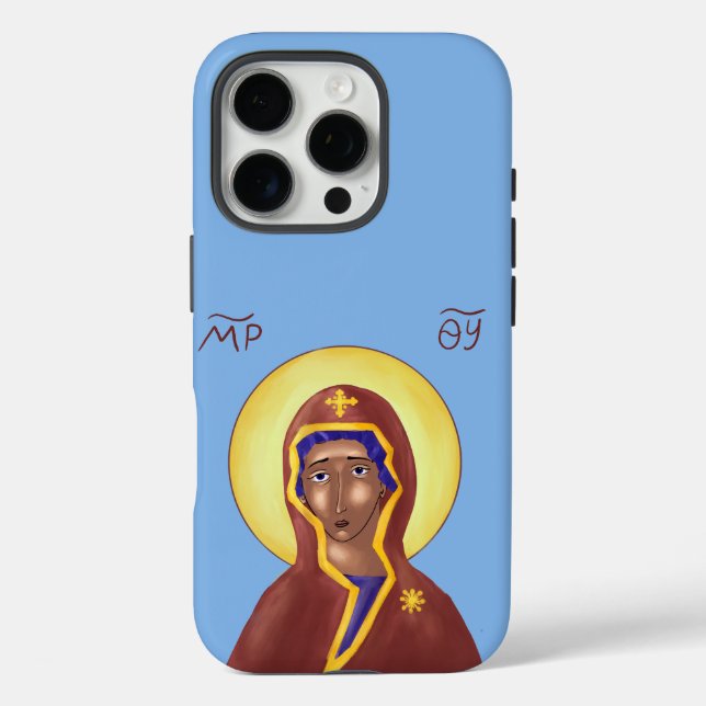 Mère de Dieu coque iphone d'icône (plusieurs taill (Verso)