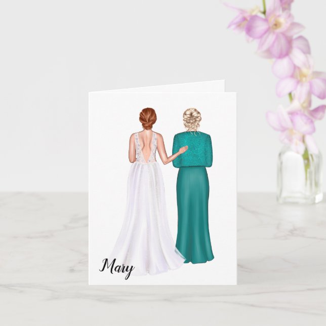 Mère de la carte Mariage Groom de la mariée (Orchidée)