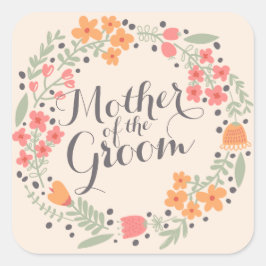 Mère de la chambre d'aquarelle Mariage Sticker