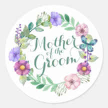 Mère de la chambre Élégant Sticker Mariage Floral