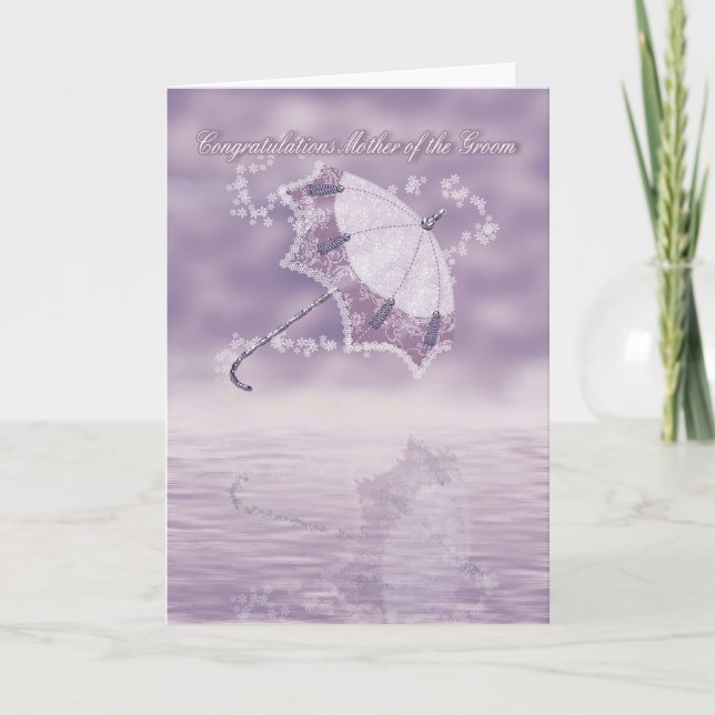 Mère de la chambre Félicitations carte avec flux (Devant)