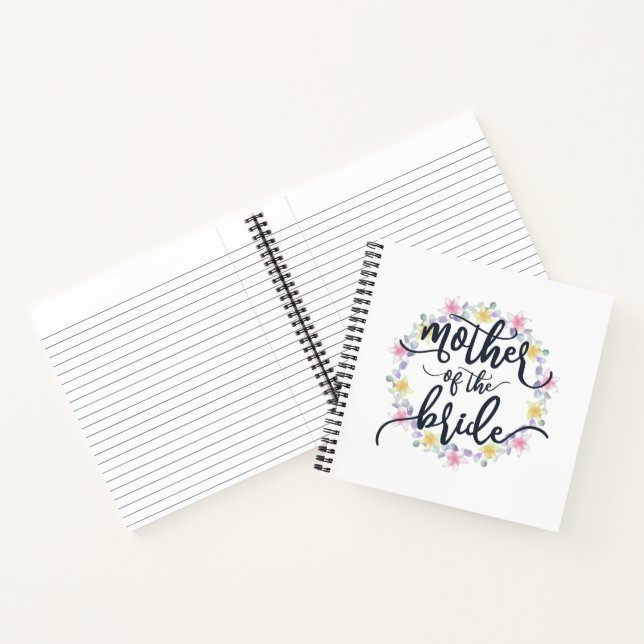 Mère de la mariée Calligraphie de mariage | Cahier (Intérieur)